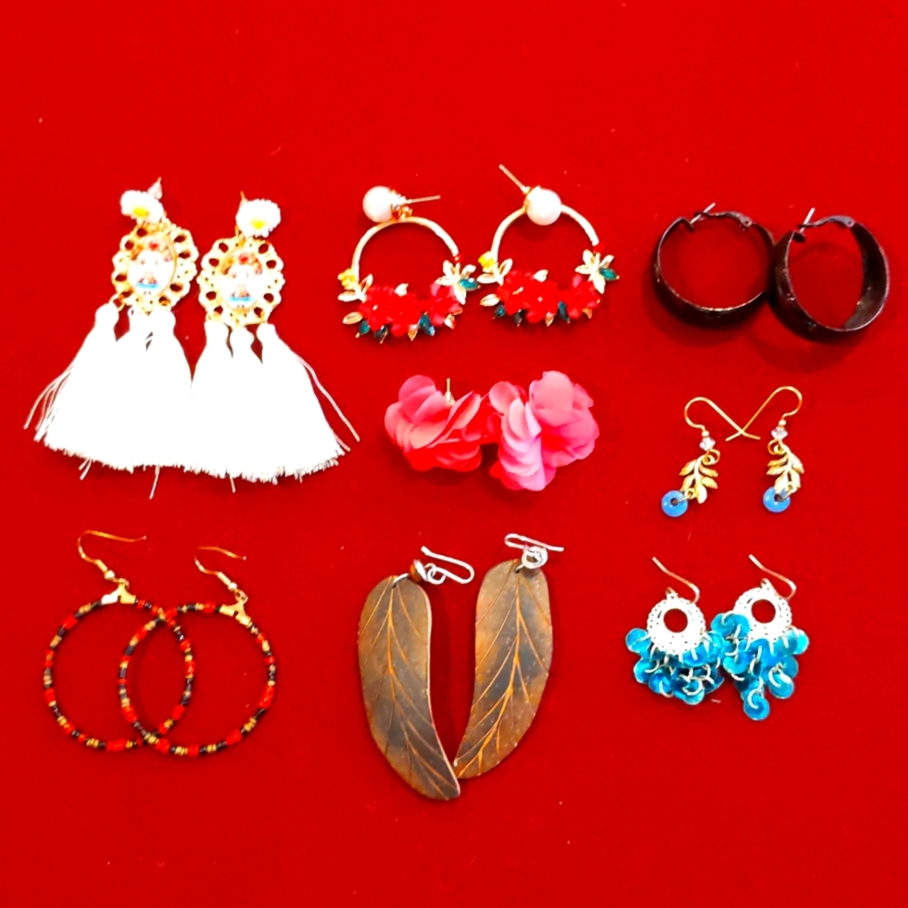 3 for $30 Mixed Lot of Earrings Eight Pairs Fashion Jewelry